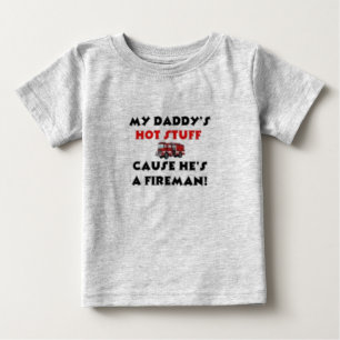 Camiseta Para Bebê MY Daddy's Hott Stuff
