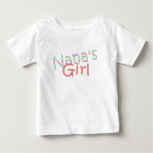 Camiseta Para Bebê Nana's Girl Shirt