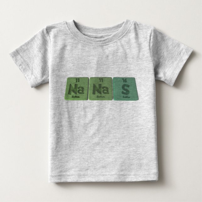 Camiseta Para Bebê Nanas-Na-Na-S-Sodium-Sodium-Sulfur.png (Frente)