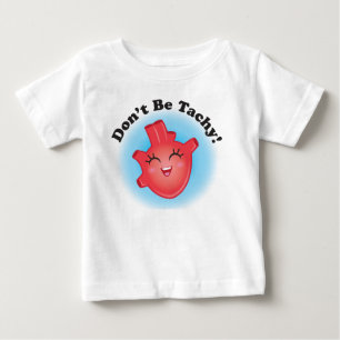 Camiseta Para Bebê Não seja T do bebê da consciência de Tachy CHD