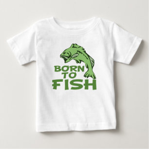 Camiseta Para Bebê Nascer para Peixe para Baixo