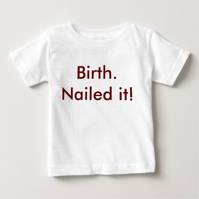 Camiseta Para Bebê Nascimento - Apanhei-O! Básico (Frente)