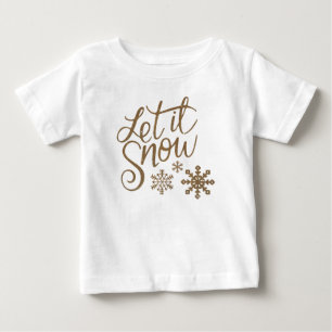 Camiseta Para Bebê natal natal natal neve de inverno