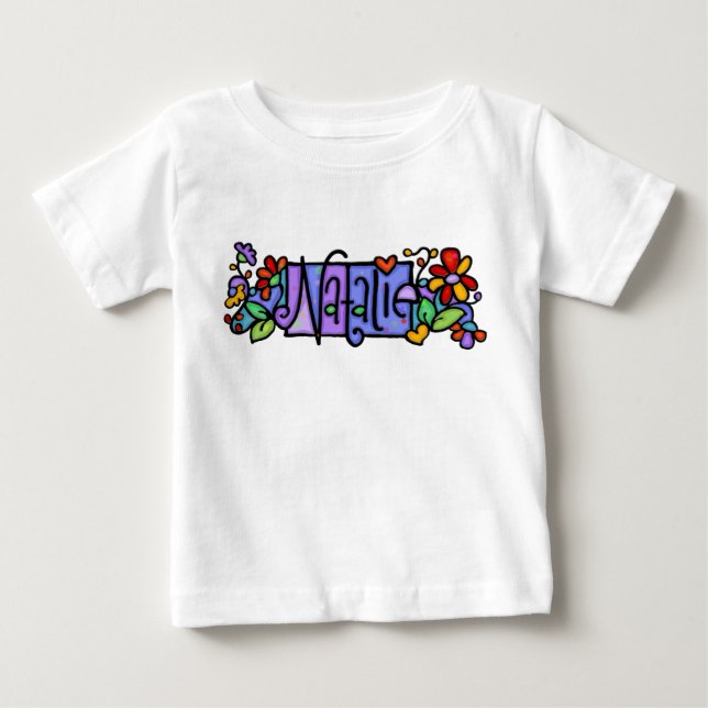 Camiseta Para Bebê Natalie (Frente)