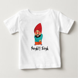 Camiseta Para Bebê Naughty Singh
