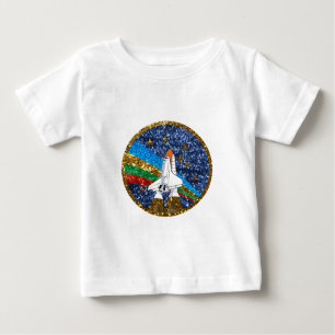 Camiseta Para Bebê nave sequencial