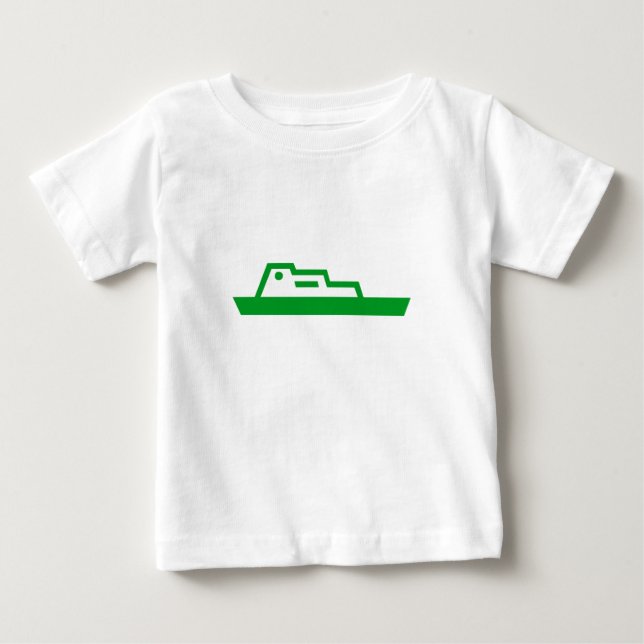 Camiseta Para Bebê Navio (Frente)