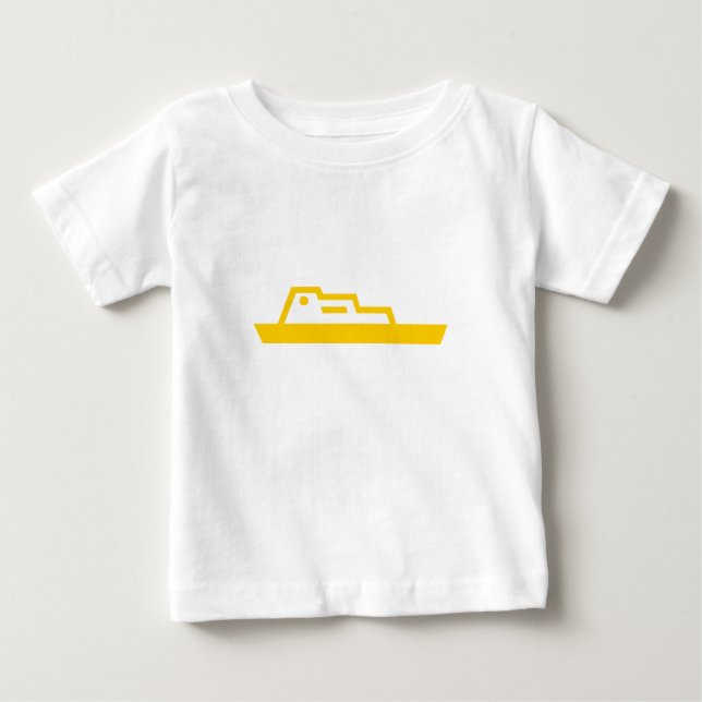 Camiseta Para Bebê Navio (Frente)