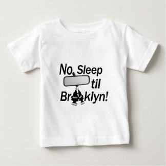 Camiseta Para Bebê Nenhum sono até Brooklyn! New York, bebê! anos 80,