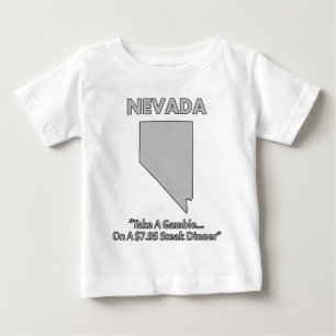 Camiseta Para Bebê Nevada - Faça uma Aposta... num Jantar de Bife por