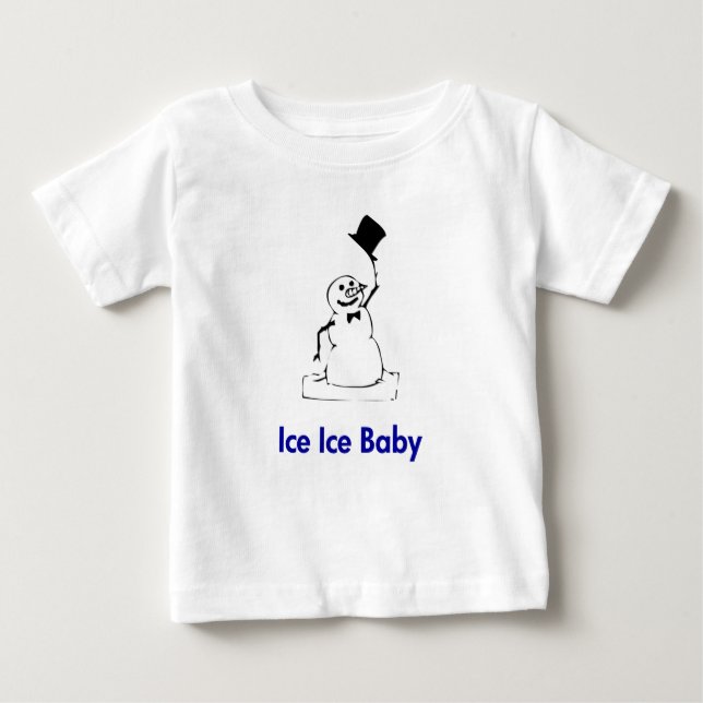 Camiseta Para Bebê Neve Ice Baby (Frente)