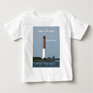 Camiseta Para Bebê New-jersey é impressionante - farol de Barnegat
