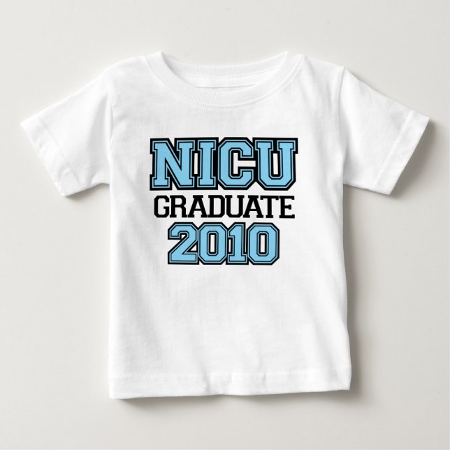 Camiseta Para Bebê NICU Formando Boy (Frente)