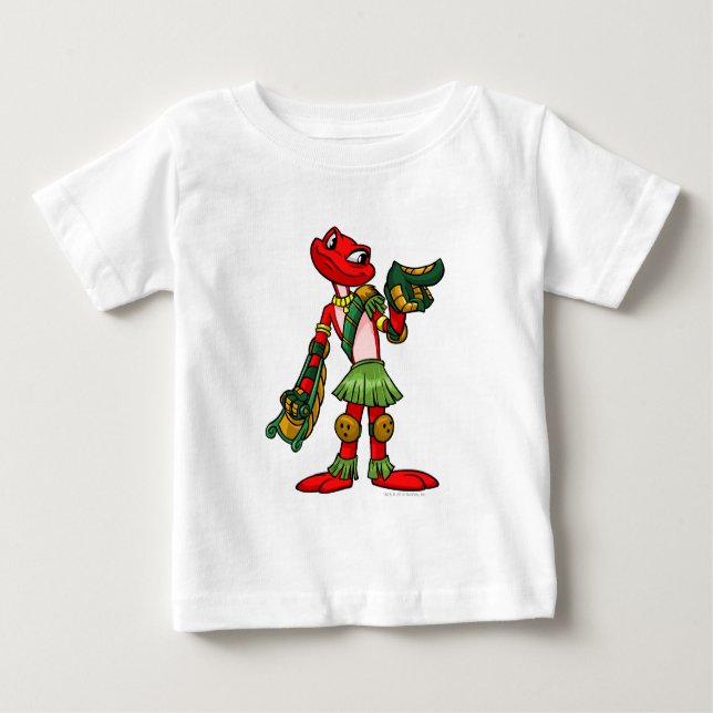 Camiseta Para Bebê Nimmo Mystery Island Player (Frente)