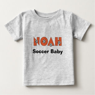 Camiseta Para Bebê Noah na laranja do futebol