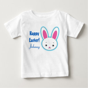 Camiseta Para Bebê Nome personalizado do coelhinho fofo do felz pasco