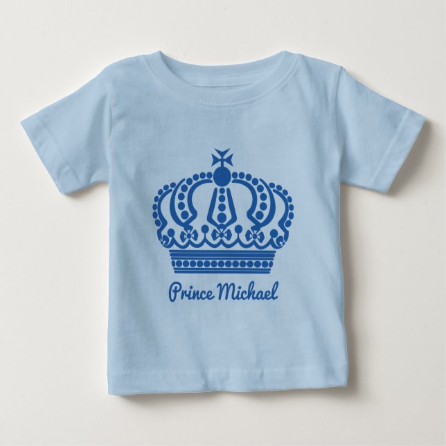 Camiseta Para Bebê Nome personalizado vestuário "Prince" (Frente)