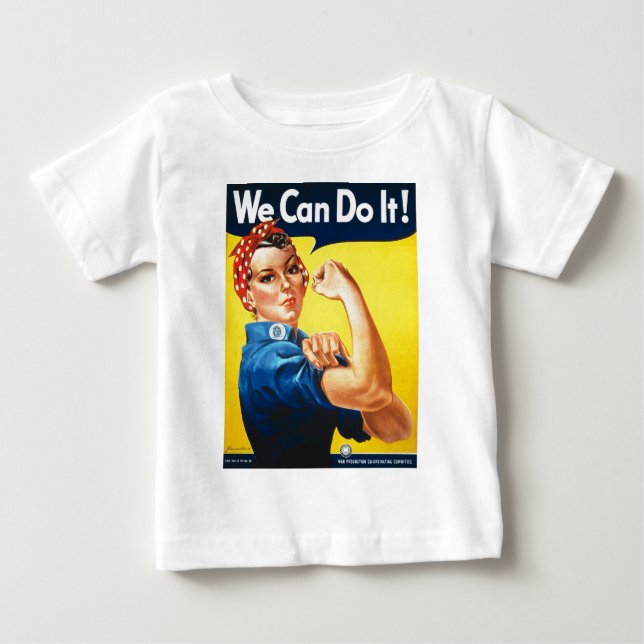 Camiseta Para Bebê Nós podemos fazê-lo! Rosie o rebitador (Frente)