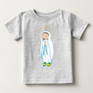 Camiseta Para Bebê Nossa Senhora de Lourdes