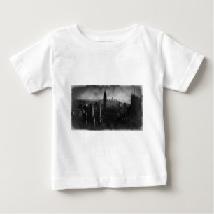 Camiseta Para Bebê Nova Iorque Preto e Branco