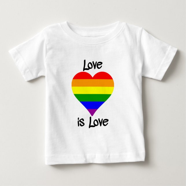 Camiseta Para Bebê O amor é amor (Frente)