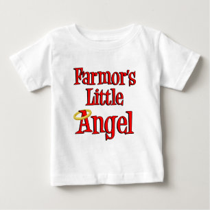Camiseta Para Bebê O anjo pequeno de Farmor