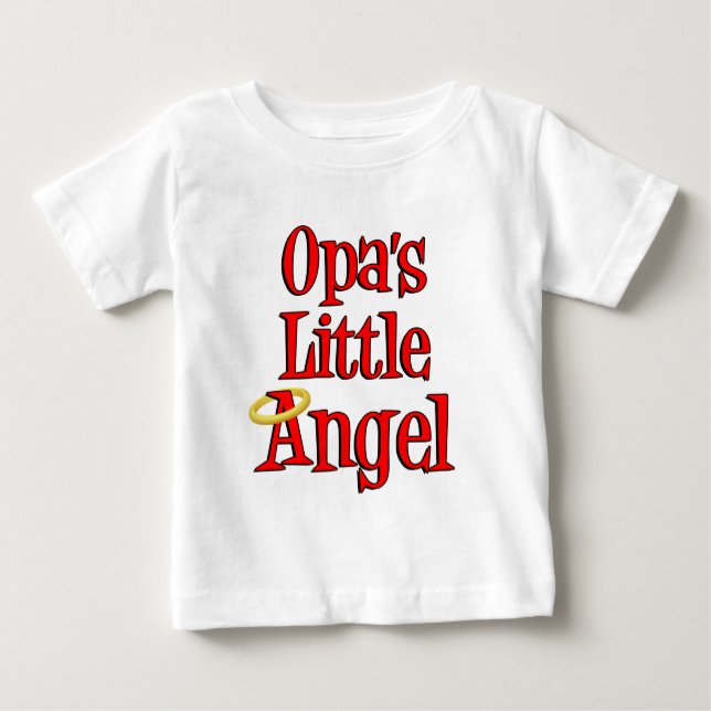 Camiseta Para Bebê O Anjo Pequeno do Opa (Frente)