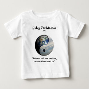 Camiseta Para Bebê O bebê ZenMaster diz… (O personalize!)