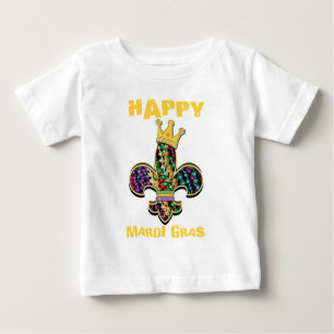 Camiseta Para Bebê O carnaval Fleur comemora