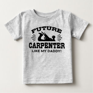 Camiseta Para Bebê O carpinteiro futuro gosta de meu pai