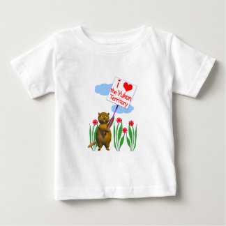 Camiseta Para Bebê O castor canadense ama o Yukon