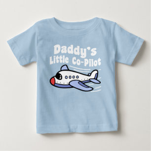 Camiseta Para Bebê O copiloto pequeno do pai