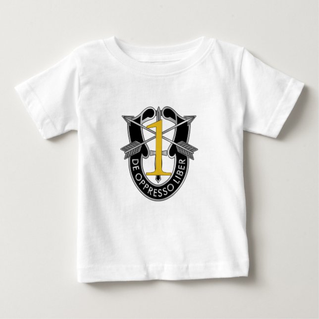 Camiseta Para Bebê ø Crista do grupo das forças especiais (Frente)