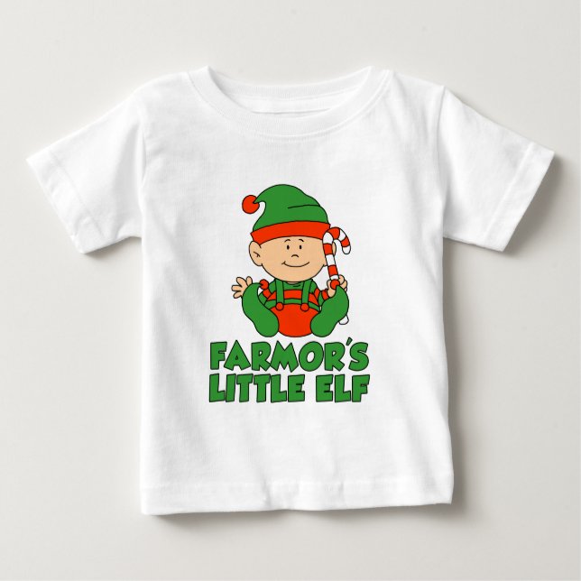Camiseta Para Bebê O duende pequeno de Farmor (Frente)