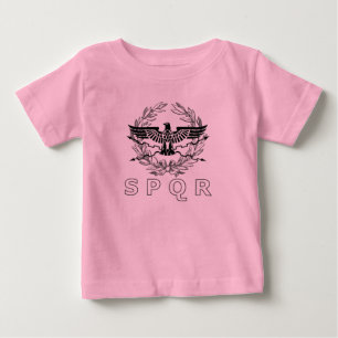 Camiseta Para Bebê O emblema do império romano SPQR