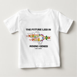 Camiseta Para Bebê O Futuro Está Em Genes Mineiros (Replicação De DNA
