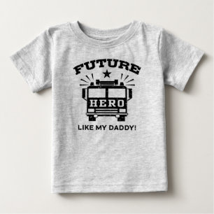 Camiseta Para Bebê O herói futuro gosta de meu pai