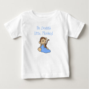 Camiseta Para Bebê O macaco pequeno do pai