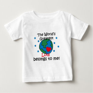 Camiseta Para Bebê O melhor Lola pertence-me