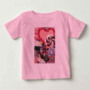 Camiseta Para Bebê O Mundo das Minerações de Elizabeth