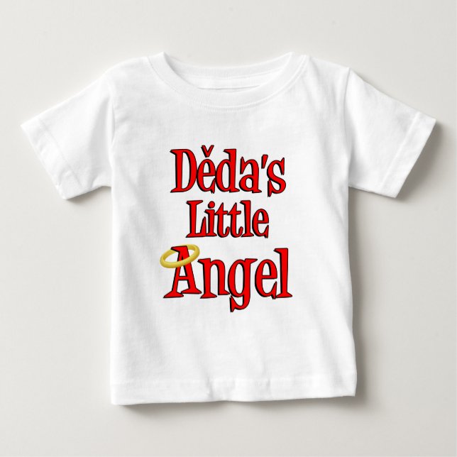 Camiseta Para Bebê O pequeno anjo da Deda (Frente)