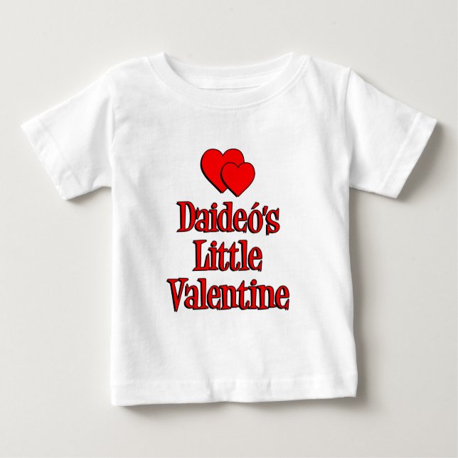 Camiseta Para Bebê O pequeno Namorados de Daideo (Frente)