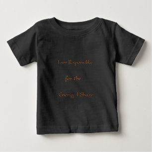 Camiseta Para Bebê O Poder Dentro: Energia Importa