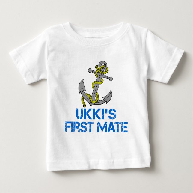 Camiseta Para Bebê O Primeiro Amado de Ukki (Frente)