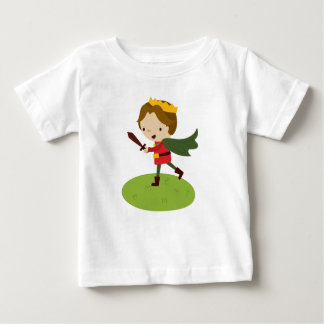 Camiseta Para Bebê O Príncipe Liam Charge de Fairy Tale Kingdon