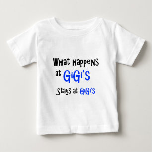 Camiseta Para Bebê O que acontece em GiGi