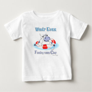 Camiseta Para Bebê O Que Quer Que Chegue À Sua Vaca 3