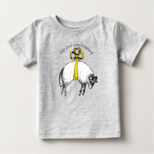Camiseta Para Bebê O SENHOR é o meu pastor Salm 23
