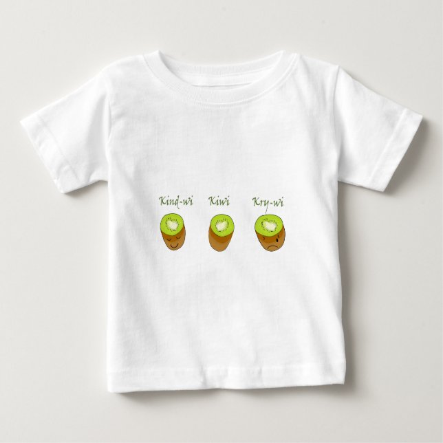 Camiseta Para Bebê O trio do quivi (Frente)