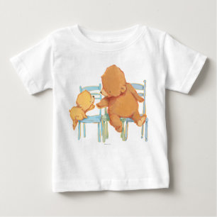 Camiseta Para Bebê O urso de Brown grande ajuda pouco urso amarelo